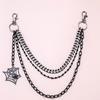 Punk Side Chain Trendsetting Halloween Cobweb Pant Jewelry Layered Body Chain Trousers Street Clothing Accessories