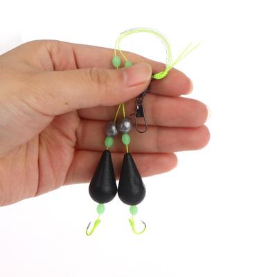1Pcs High Sensitivity Inverted Bottom Double Hook Fishing Float Kit Suitable For Sea And Freshwater Fishing