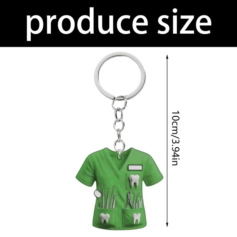 Profession Stylish Nurse Uniform Inspired Keychain Car Interior Decoration Multipurpose Gift for Healthcare Enthusiasts