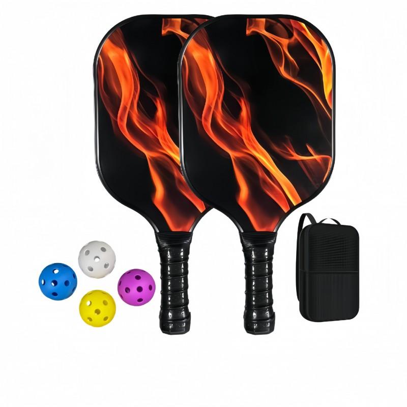 Lightweight Fiberglass Pickleball Paddles Full Set Training Equipment