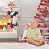 Christmas Cribs Mobile Handmade Holiday Nursery Decor with Reindeer Tree Soft Baby Safe Hanging Toy Gifts