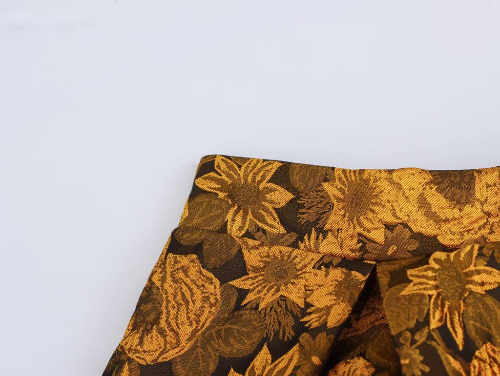 2025 Spring Women's Fashionable European & American Style Jacquard Long Skirt