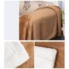 Flannel Blanket Thickened Double Layer Comfortable Touch Blanket Elastic Edge Winter Warm Plush Sofa Throw Blanket