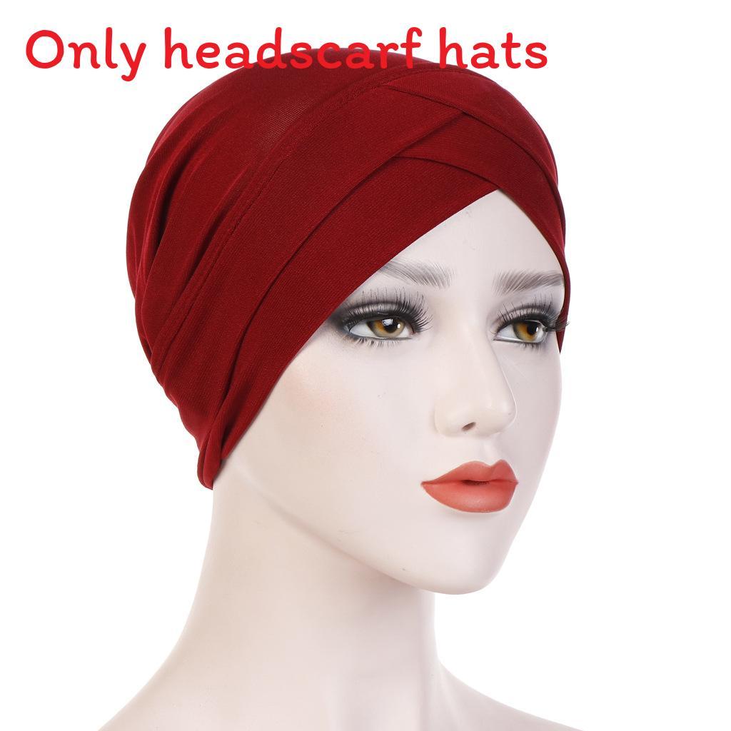 Knitted Turban Cap With Cross Front Style For Women Summer Winter Fashion
