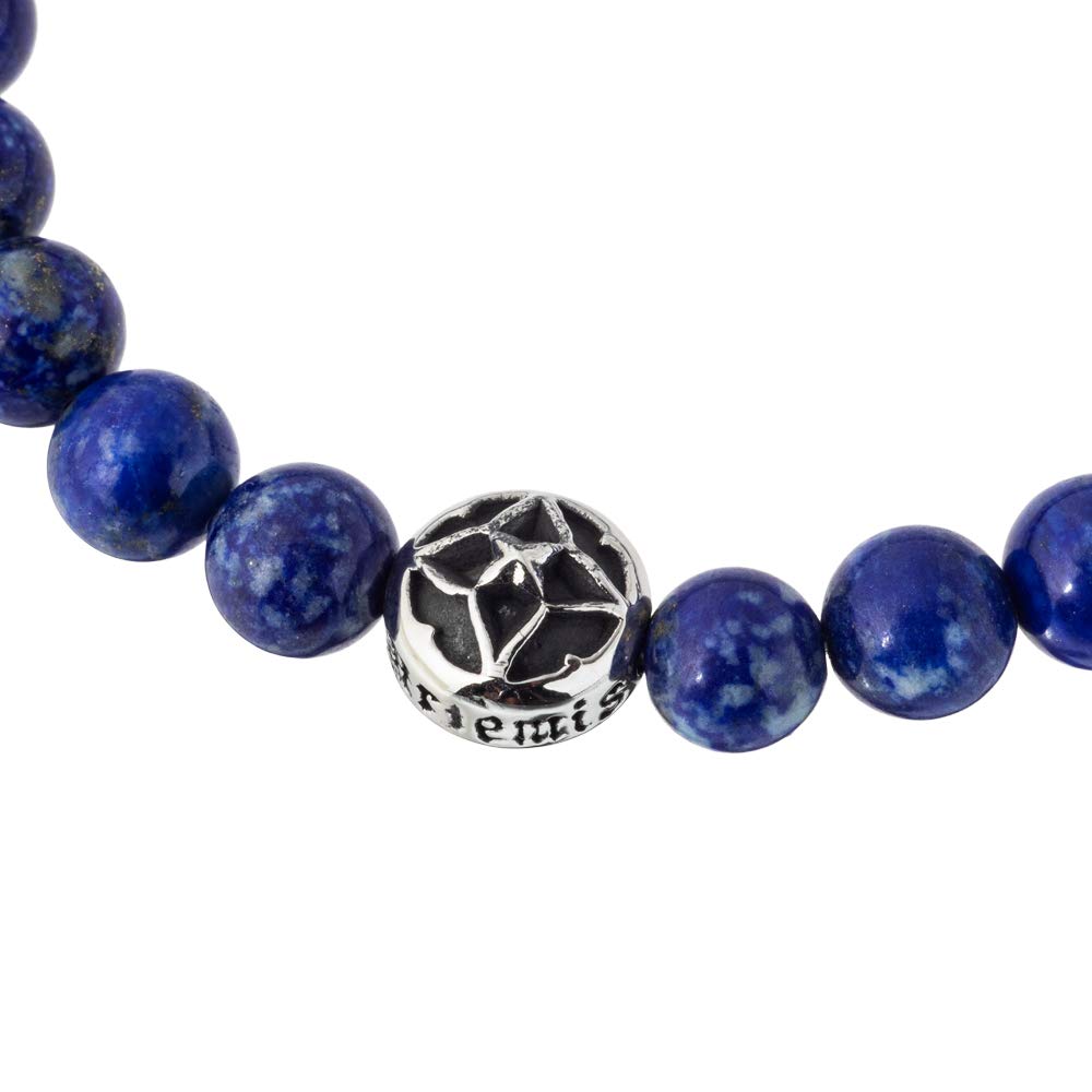 Artemis Classic 2020AW Collection: A beautiful deep ultramarine blue laurel bracelet made with natural lapis lazuli. Artemis Classic Tracery Natural