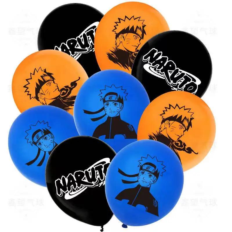New 12pcs 12Inch Naruto Latex Balloon Party Supplies Video Game Party Balloon Balloons Kids Birthday Party Dcorations Gift Toys