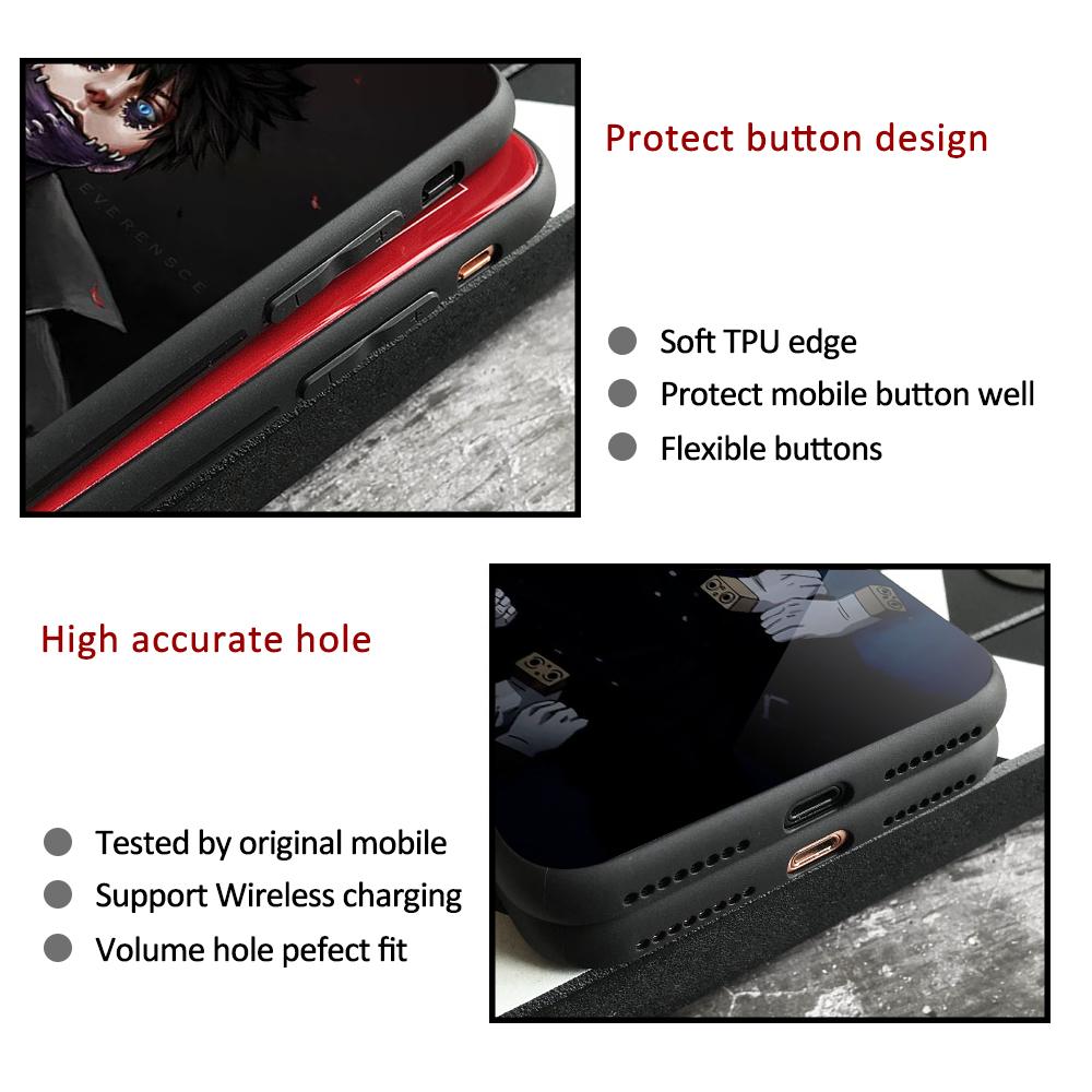 My Hero Academia Shigaraki Tomura Anime Custodia in Vetro Temperato Per Iphone 11 12 13 14 Pro Max Mini 6 6s 7 8 14 Plus X Xr Xs Max Se