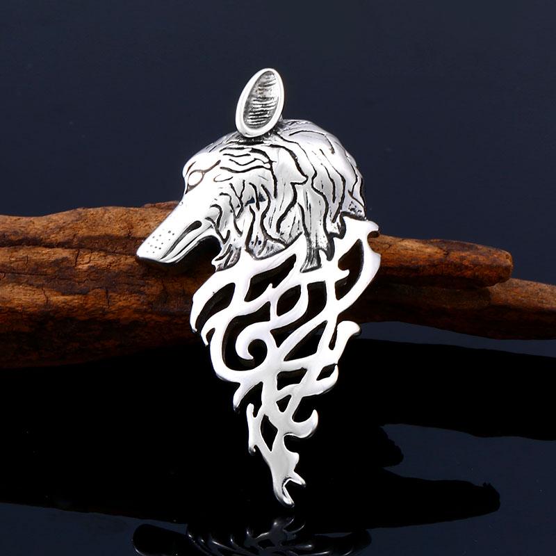 

Beier 316L stainless steel Unique design Viking wolf head men s pendant necklace classic animal high quality jewelry LLBP8-433P