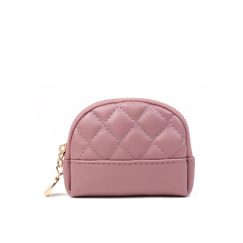 Women's Purse, Zipper Clutch, Women's Coin Purse, Short Diamond-shaped Card Bag