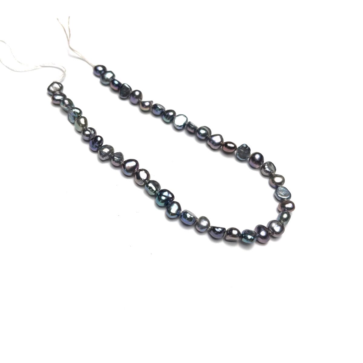 

1 нить, черный искусственный жемчуг 4-5 мм, бусины ручной работы в темном стиле с горизонтальным отверстием, двухсторонние легкие поделки, изготовление украшений своими руками, свадебные принадлежности 18 см 1String-4-5mm/18cm чёрный