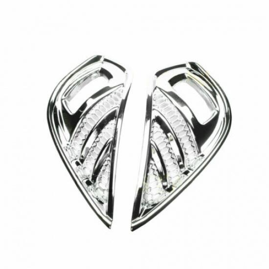 For Toyota Highlander Chrome Front Bumper Fog Light Cover Trim