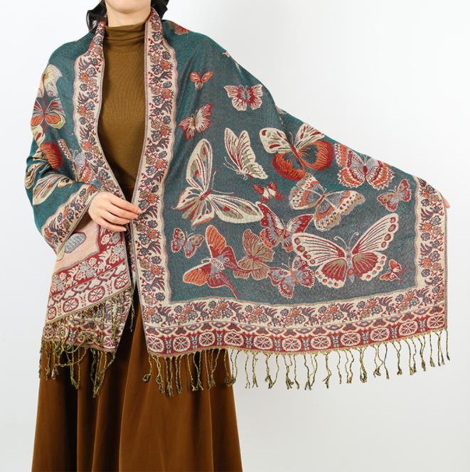 Модные шарфы Новое поступление Шаль Женская накидка Шарф с принтом Пашмина Кашемировый шарф-накидка Модный шарф