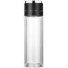 Minghui Quick-Open Double-Layer Glass Cup with Tea and Water Separation, Car-Mounted High-End Men's Cup.