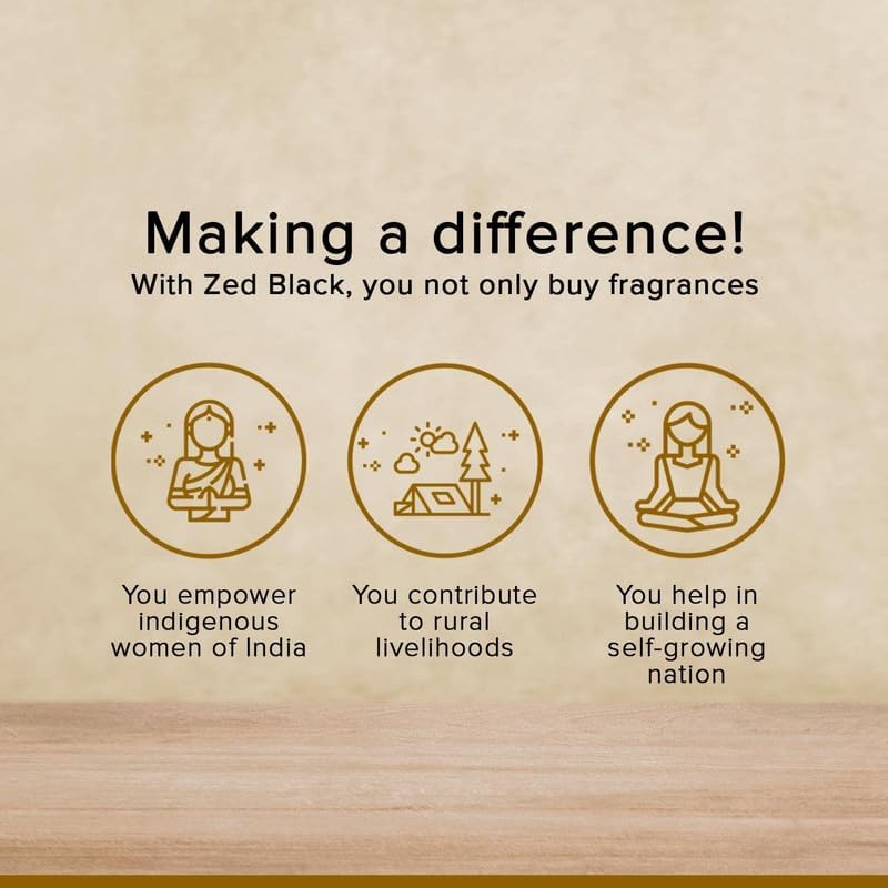 Zed Black 3 In 1 Monthly Pack Incense Sticks Pack of 3 Long-Lasting Aroma Sticks for Home and Meditation