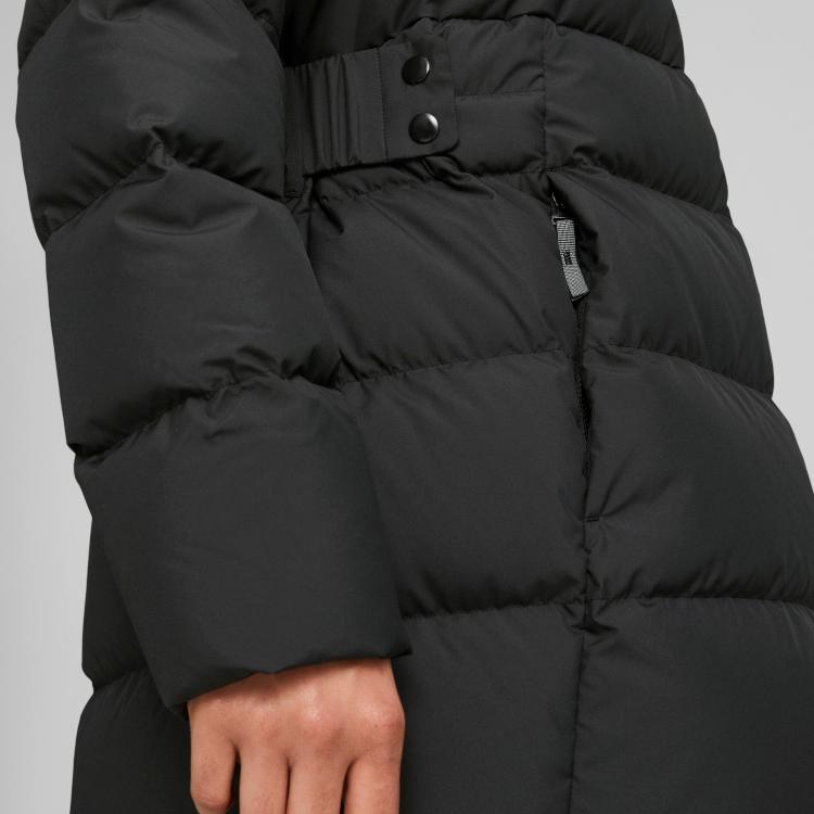 Puma Solid Casual Long Hooded Down Jacket Women's