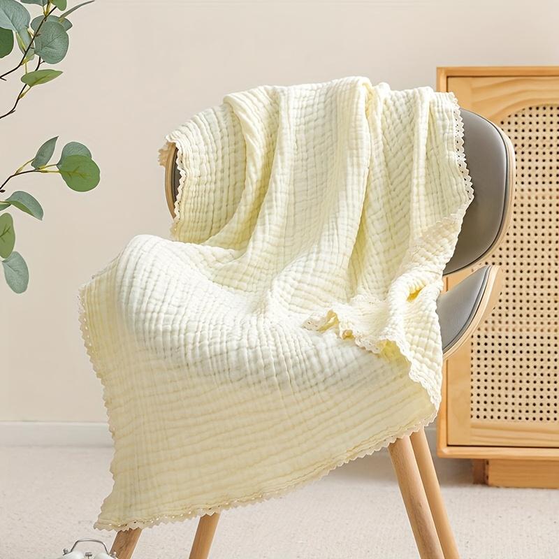 2pcs 6-Layer Cotton Soft Absorbent Quick-Dry Towels, Breathable Cotton Material, Ideal for Home and Bathroom Use