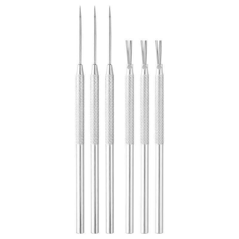 Ceramic Texture Brush & Aluminum Needles for DIY Clay Sculpture Crafting