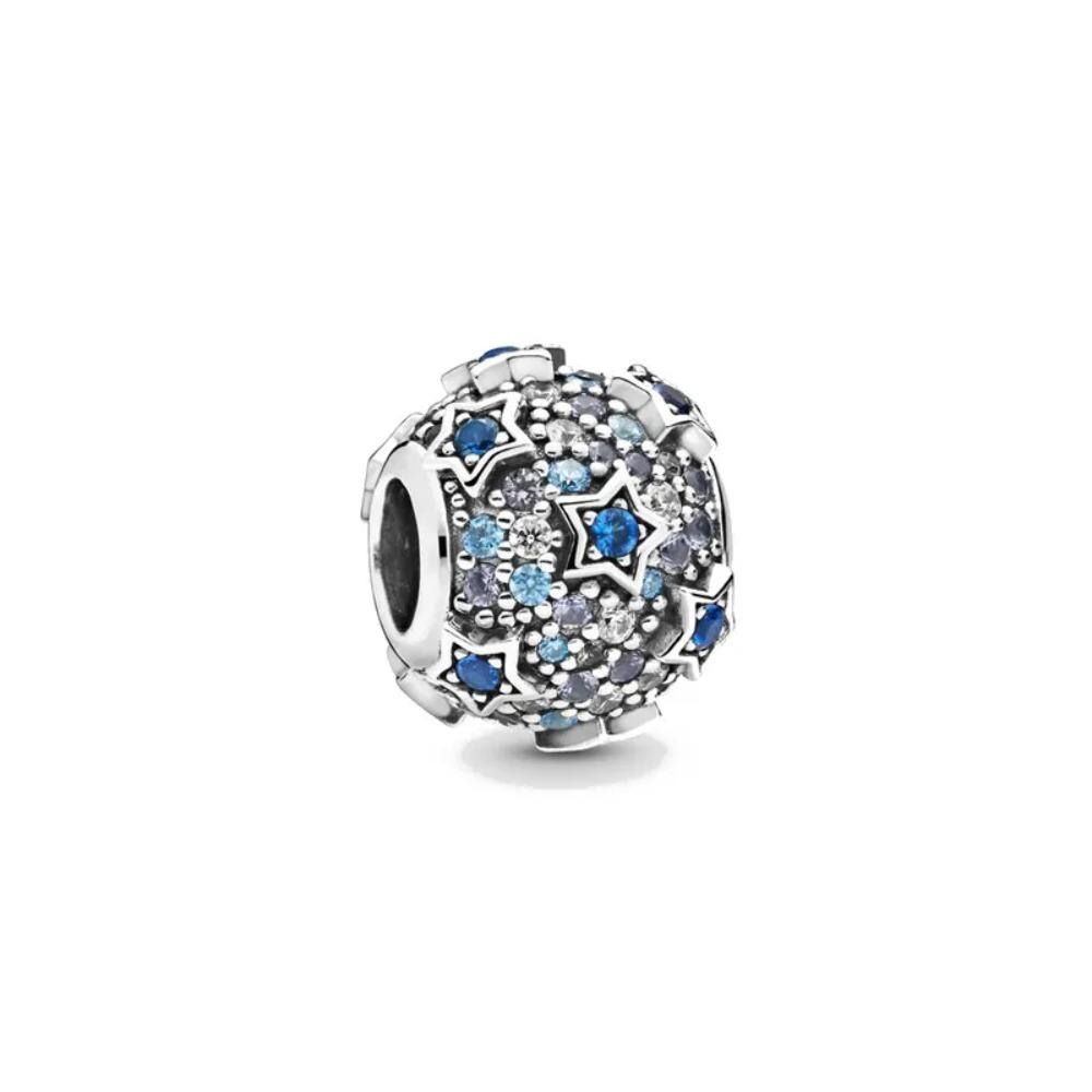 925 Silver Plated Turtle Fish Pendant Charm with Ship Star Bead for Pan Thin Bracelet Jewelry Gift