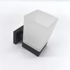 Luxury Stainless Steel Glass Chrome Finish Wall-Mounted Eco-Friendly Modern Design Black Square Toothbrush Tumbler Hotel 5 Year