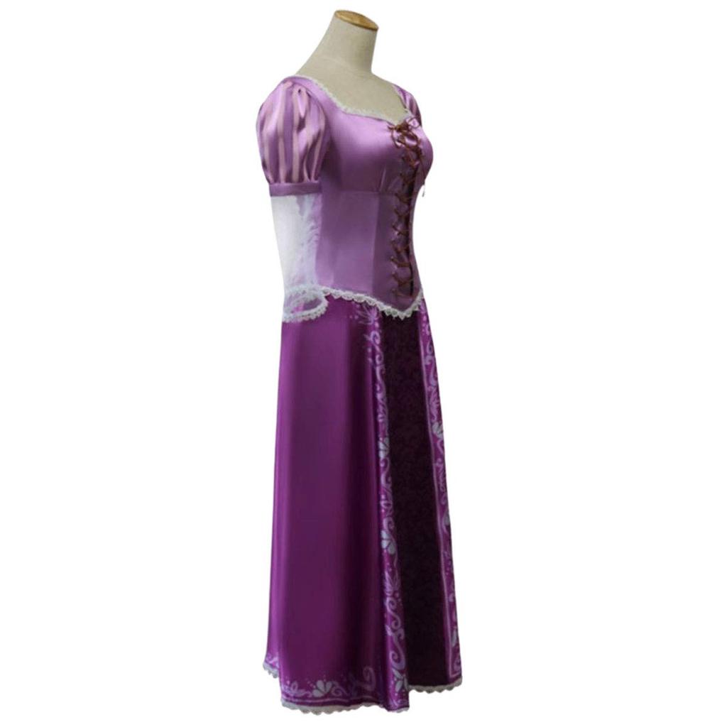 Rapunzel Cosplay Costume Princess Dress Halloween Costume Adult S M L XL C517 [monoii]