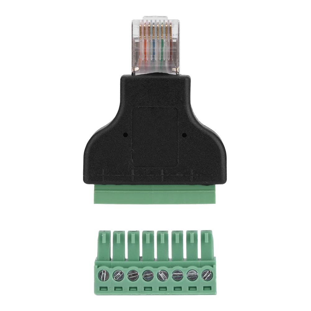 

Разъем Ethernet DVR RJ45 Male Jack на 8-контактный винтовой клеммный разъем