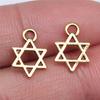 20pcs Hexagram Star Of David Charms Pendants For Bracelet Jewelry Making DIY Handmade Craft