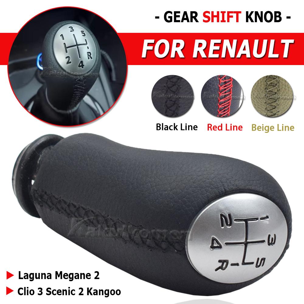 Nové Příslušenství Interiéru Auta 5rychlostní Hlava Řadicí Páky Rukojeť Řadicí Páky pro RENAULT Laguna Megane 2 Clio 3 Scenic 2