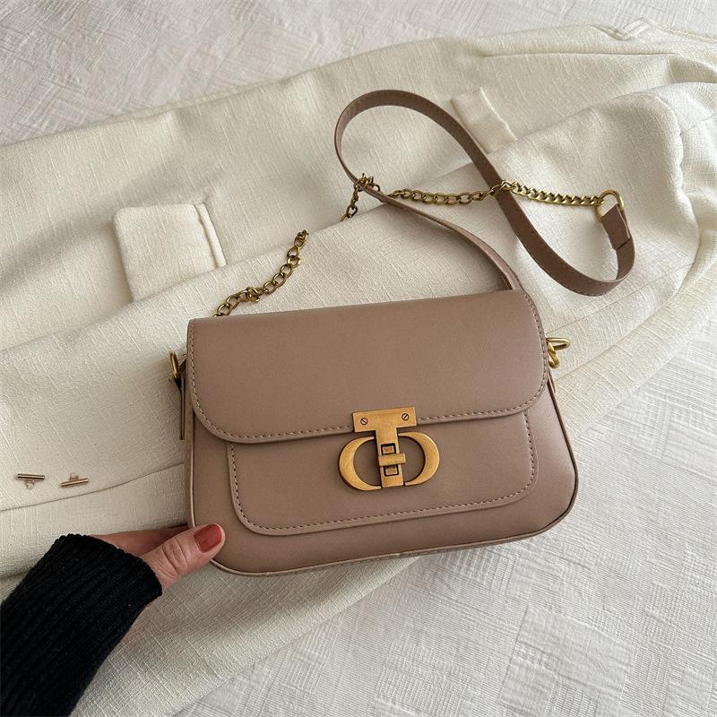 Retro Fashion Commuter Bag Women's Spring New Simple Casual Small Square Bag Niche Casual Shoulder Bag