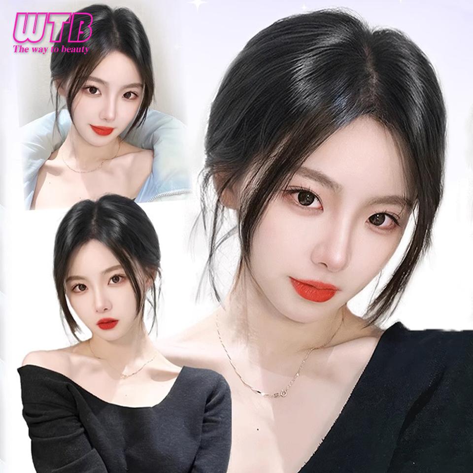 WTB Synthetic Bangs Wig for Women with Natural Fluffiness and Increased Hair Volume 3D Eight Character Facelift Bangs