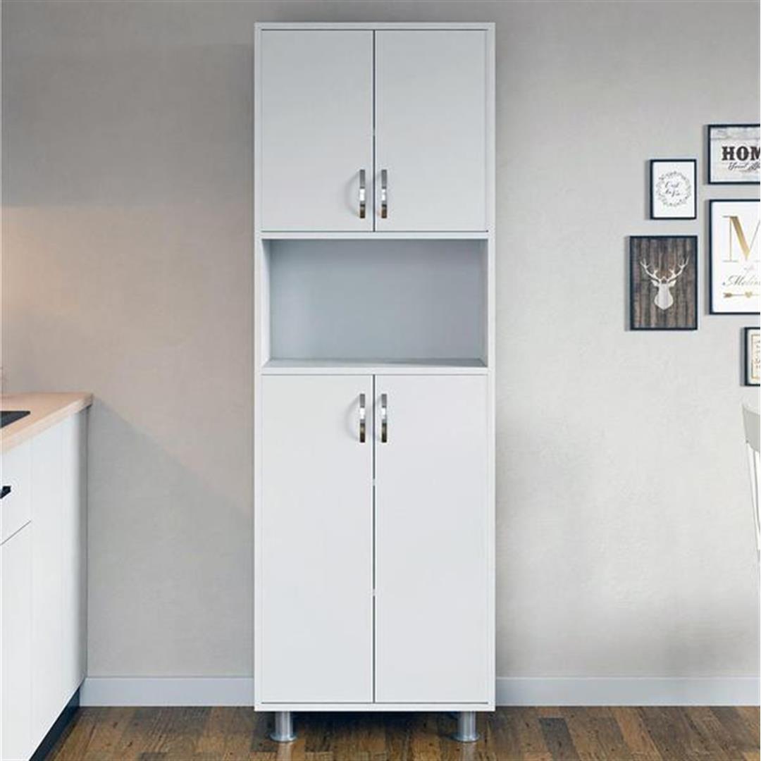 

Многофункциональный шкаф Eco Room с 4 дверцами и средней секцией, белый