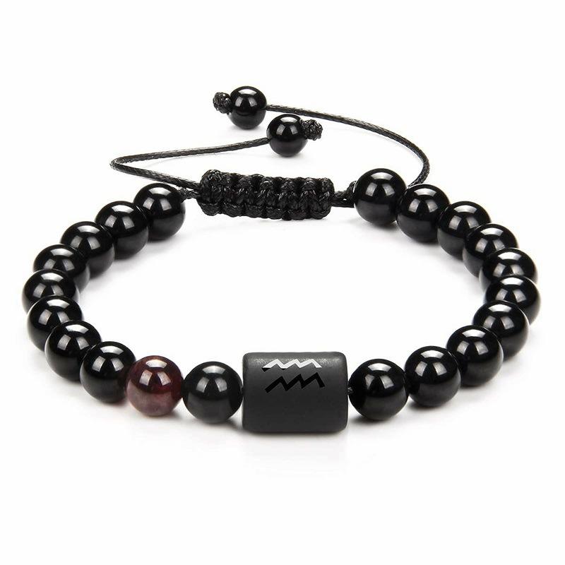 JYL TS Bracelet Evil Eye Braided Design Provides Protection & Style Aquarius-Aquarius хань фиолетовый