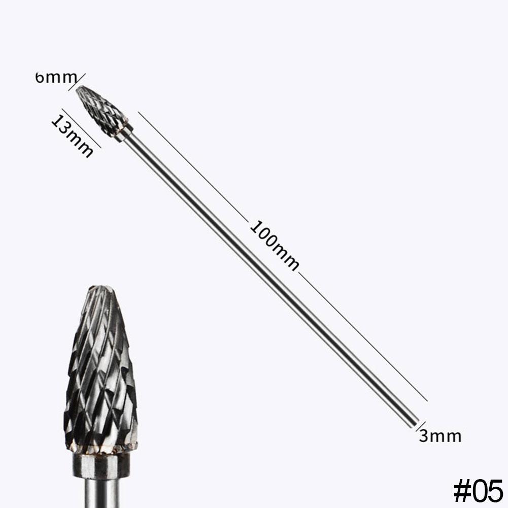 Extra Lang 100mm Rotationsraspel Feile Schnitzen Schleifer Schleifwerkzeuge Hartmetallfräser Legierungsbits Fräser Bohrer Für Metall Wook