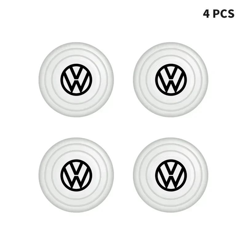 PCVHD1 1/2/4Pcs Car Door Silicone Anti Shock Pad Luminous Shock Absorber For Volkswagen VW Scirocco Jetta Beetle Golf Passat CC Tiguan