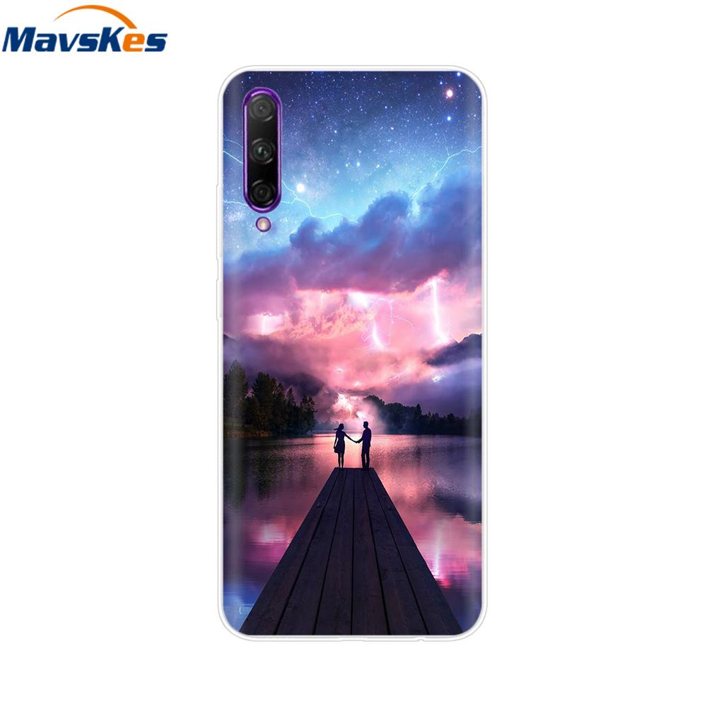 For Huawei P Smart Pro Case Cute Candy Painted Cover Soft Silicone Phone Case For Huawei P Smart Pro 2019 Cover Coque Bumper