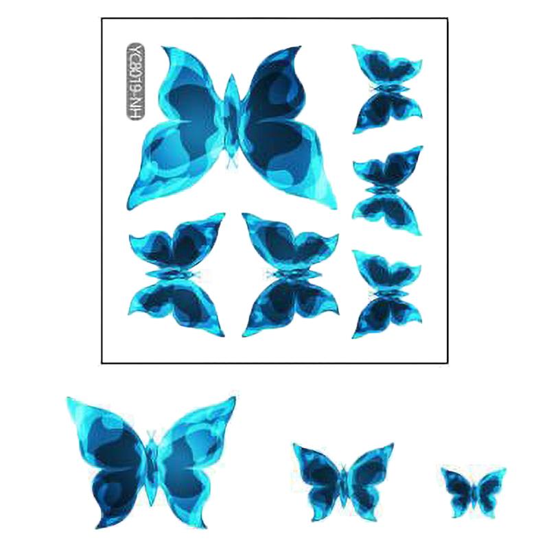 Blue Luminous Small Butterfly Switch Paste Bedroom Living Room Switch Paste Decorative Self-adhesive Wall Paste