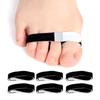 10Pcs Fabric Hammer Toe Corrector, Reusable Broken Toe Protectors Buddy Taped Wraps, Toe Splint for Broken Toe, Crooked Toes