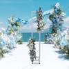 Wedding Arch Backdrop Stand, White Adjustable Telescopic Background Pole, Easy Setup & Sturdy Support for Wedding Ceremony