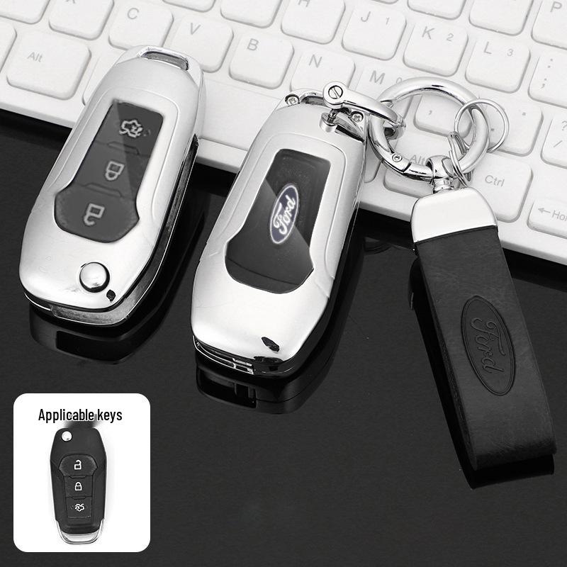 Premium Metal Protective Key Case for Ford Mondeo - Unisex Design