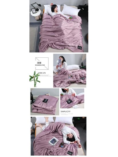 Tencel Seide Sommerdecke: Leichte Klimaanlage, Frühlings- & Herbstdecke, Ideal für Studenten