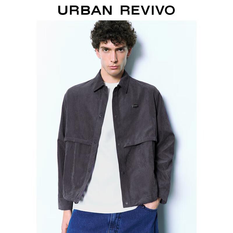 

UR Men s Autumn Metal Tag Loose Casual Jacket XL