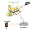 Car Auto Remote Control Battery Switch Disconnect Anti-theft Power Master Kill DC 12V Electromagnetic Solenoid Valve Terminal Master Kill System