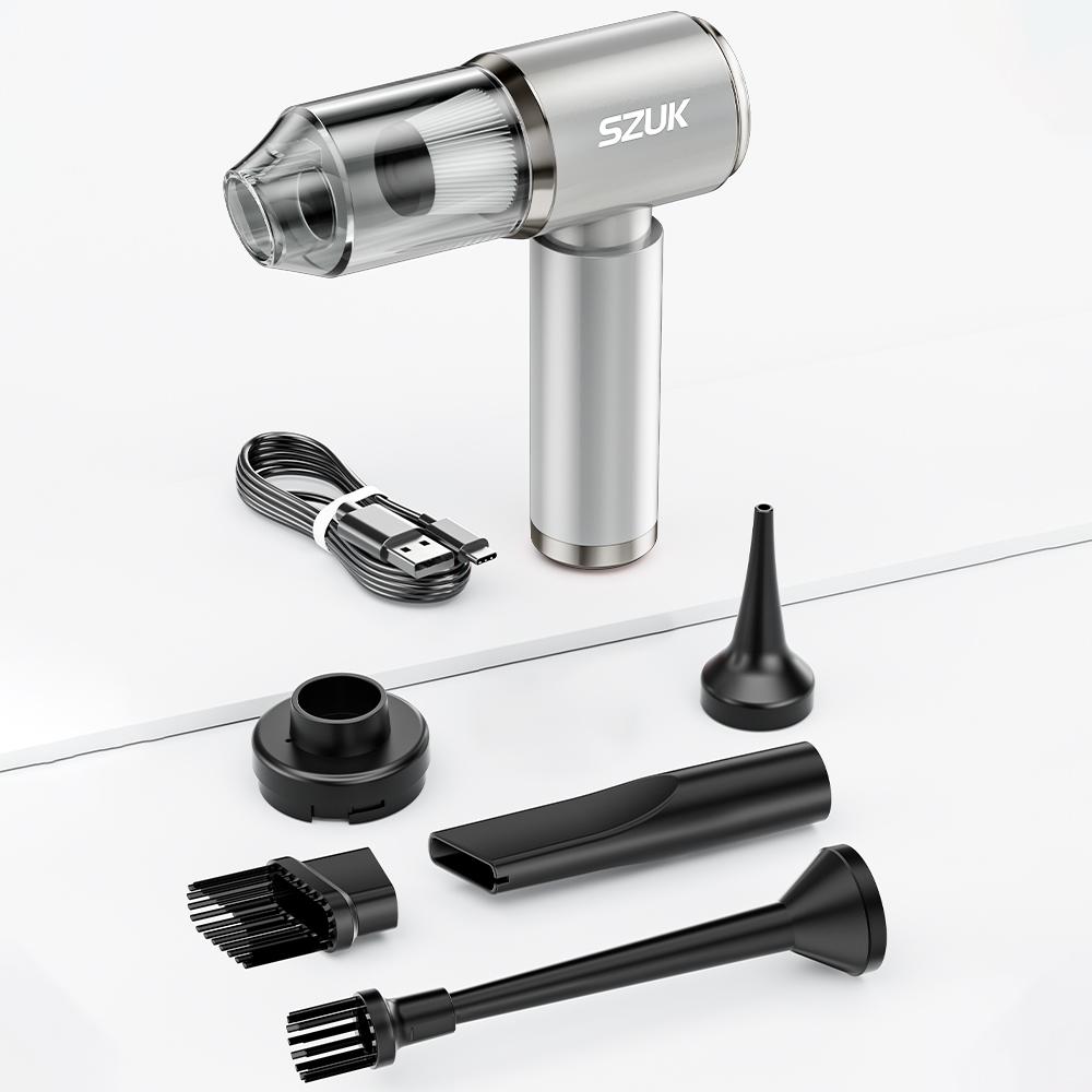 

SZUK Мини-пылесос для автомобиля, портативная мощная чистящая машина, с сильным всасыванием, ручной для автомобиля, беспроводной очиститель, бытовая техника