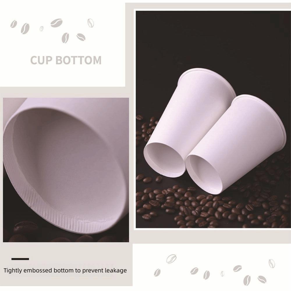 200Pcs Thickened Disposable Paper Cup Multisize Paper Cup Set Recyclable Tasting Cup Cafes Bistros