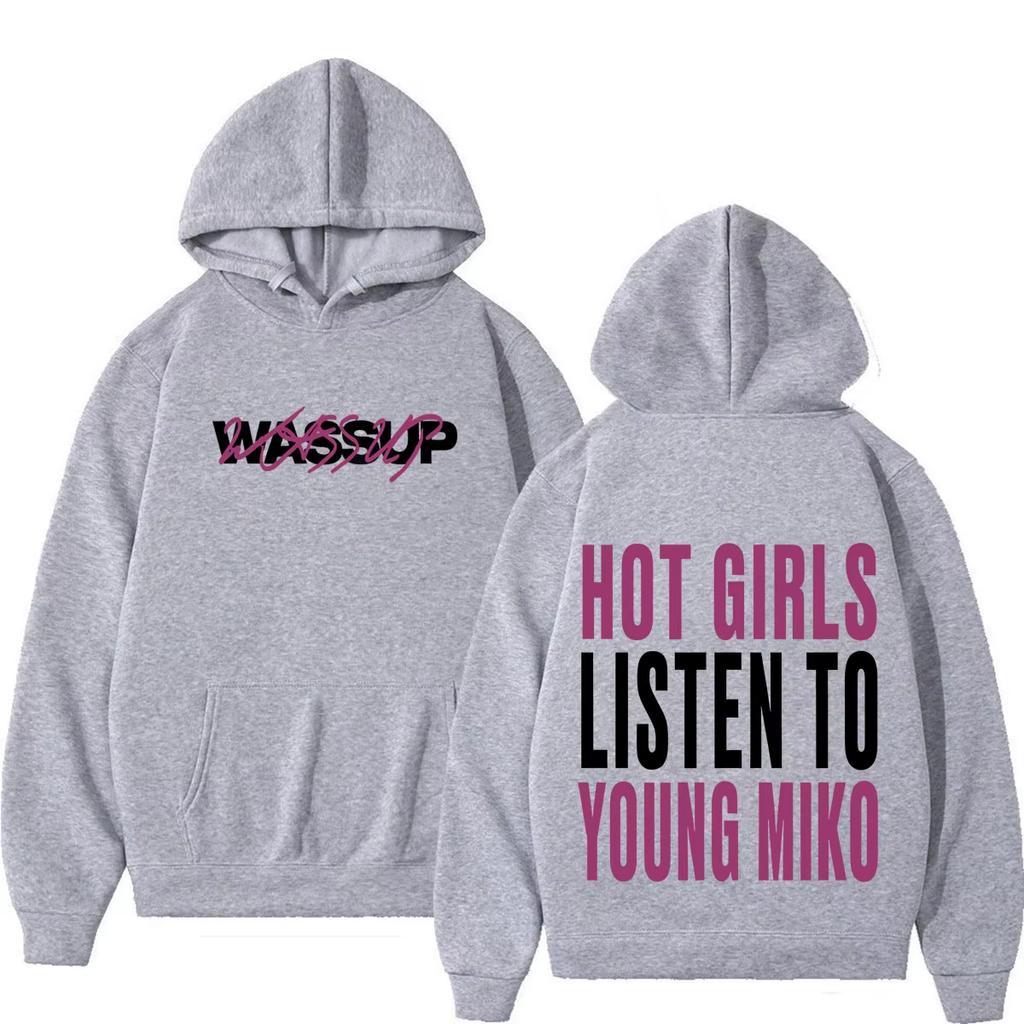 Rapper Young Miko Tour 2026 Print Hoodie Men Women Fashion Pullover Winter Long-sleeved Casual Loose Soft Cotton Sweatshirt