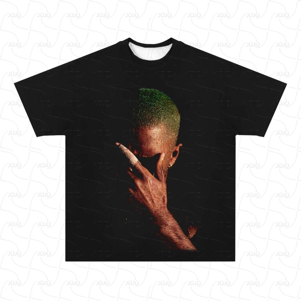 Rapper Frank Retro Graphic T Shirt Men's Hip Hop Ocean Album Clothing T-Shirts Y2k Unisex Blond Fashion Oversized Gangster Top