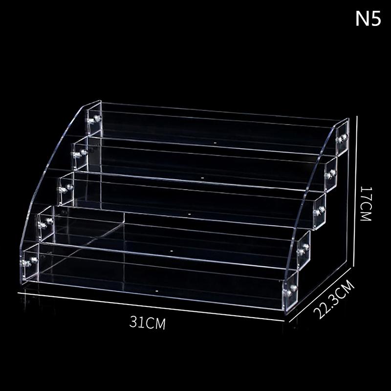 

Органайзер для акрилового лака для ногтей, 2-3-4-5-6-7-слойный держатель для маникюра, косметики, ювелирных изделий, подставка для дисплея, прозрачная акриловая коробка для макияжа
