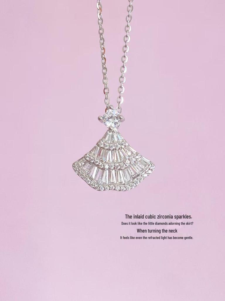 S925 Sterling Silver Zircon Clavicle Pendant Necklace for Women - Luxurious & Versatile