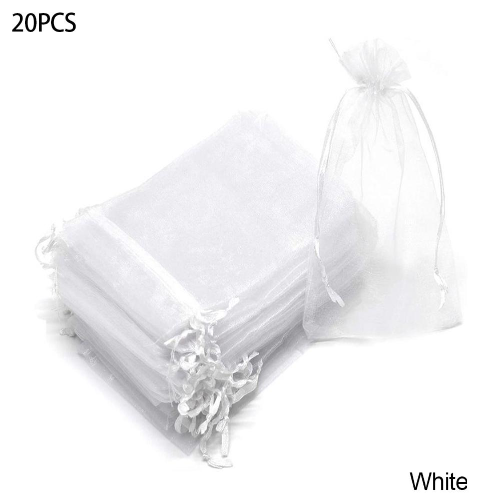 

20PCS Vegetable and Fruit Protection Bag Pest Control Bird-proof Mesh Bag Strawberry Grape Orchard Bagging Mesh Cover 10x15cm белый