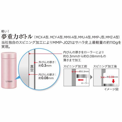 Tiger Thermos (TIGER) Mug Bottle Cool White 200ml MMP-J021WL
