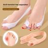 Double-hole Toe Splitter, Thickened Pedicle Shock Absorption, Arch Massage Half-yard Pad, Flexible Anti-wear Tension Belt Can Be Cut